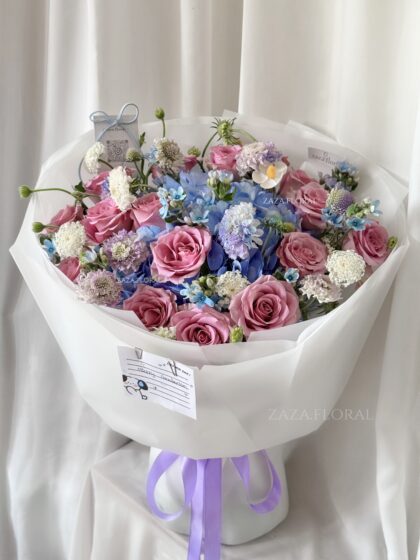 Bó Hoa Tú Cầu Mix Hồng Tím