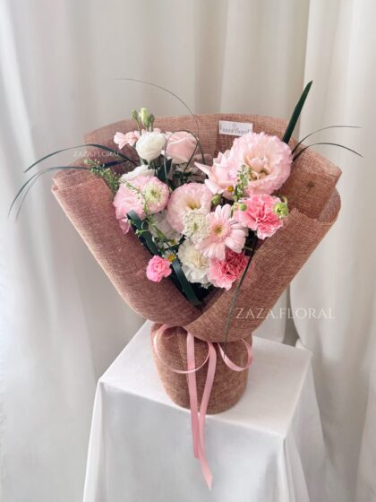 Bó Mix Hồng Pastel